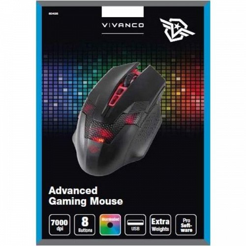 VIVANCO GAMING MOUSE OPTICAL 7000dpi black