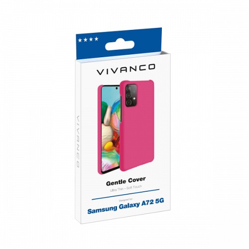 VIVANCO GENTLE COVER SAMSUNG A72 pink backcover