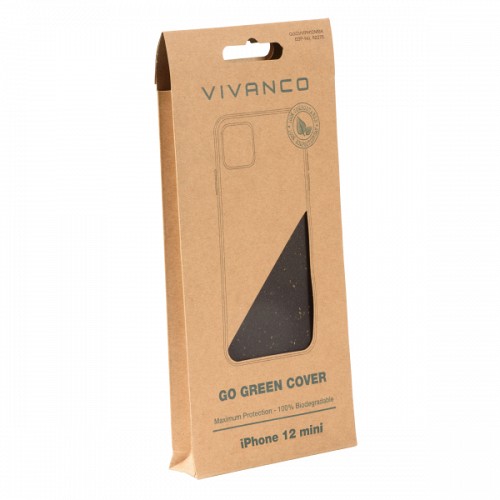 VIVANCO GOGREEN COVER IPHONE 12 MINI black backcover