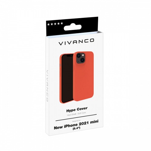 VIVANCO HYPE COVER IPHONE 13 MINI orange backcover