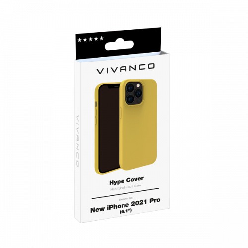 VIVANCO HYPE COVER IPHONE 13 PRO yellow backcover