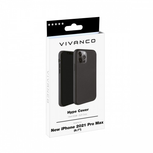 VIVANCO HYPE COVER IPHONE 13 PRO MAX black backcover