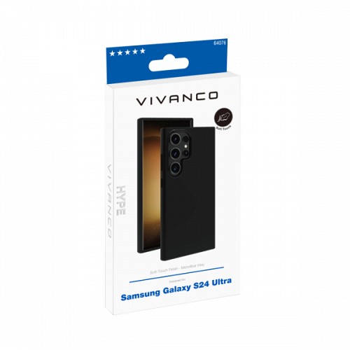 VIVANCO HYPE COVER SAMSUNG S24 ULTRA black backcover