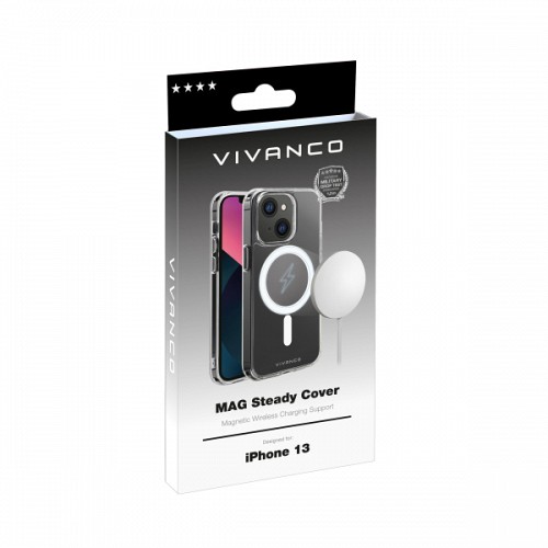 VIVANCO MAG STEADY COVER IPHONE 13 transparent backcover