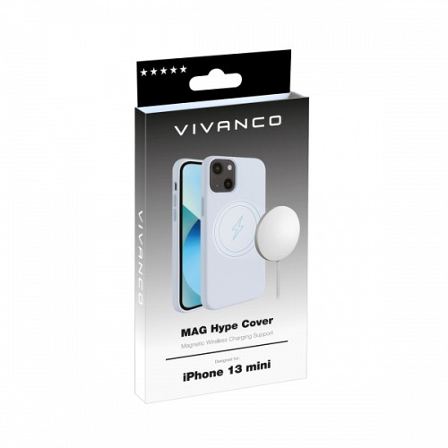 VIVANCO MAG HYPE COVER IPHONE 13 MINI sky blue backcover