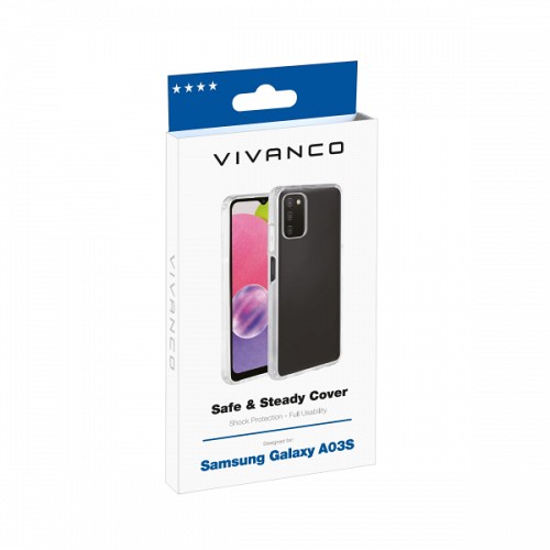 VIVANCO SAFE & STEADY CASE SAMSUNG A02s / A03s transparent backcover