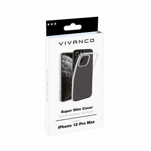 VIVANCO SUPER SLIM CASE IPHONE 12 PRO MAX 6.7' transparent backcover