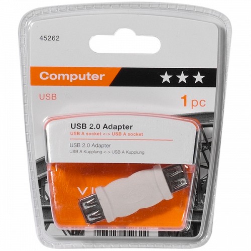 VIVANCO USB TYPE A  ADAPTER TO TYPE A