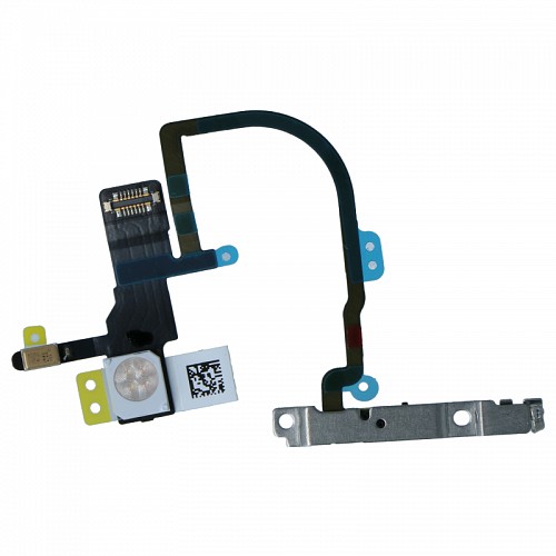 APPLE iPhone XS - Power Button Flex Cable + Metal Bracket Original