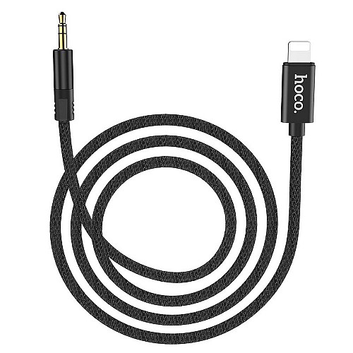 HOCO - UPA13 AUX AUDIO CABLE 3,5mm TO LIGHTNING BLACK