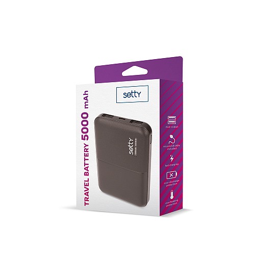 Setty SPBL-05 POWERBANK 5000mAh BLACK