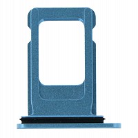 APPLE iPhone XR - SIM Card Tray With Waterproof Ring Rubber Blue Original