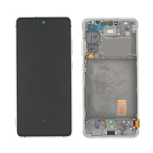 SAMSUNG G781F Galaxy S20 FE 5G - LCD - Complete front LCD + Touch Cloud White Original Service Pack