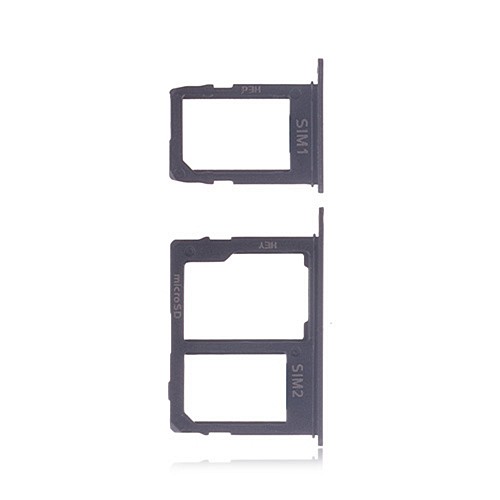 SAMSUNG Galaxy A6 (2018) / A6 Plus (2018) / J6 Plus (2018) - SIM & microSD Card Tray Black Original