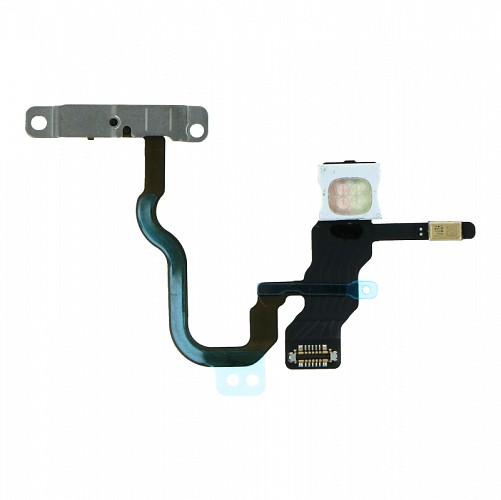 APPLE iPhone X - Power Button Flex Cable + Metal Bracket Original