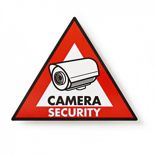 Αυτοκόλλητο CAMERA SECURITY 148x123mm NEDIS STCKWC105